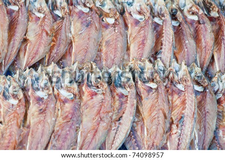 Dried fish on the market in Thailand