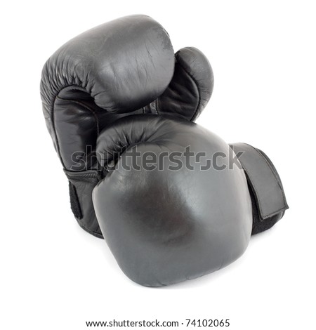 Boxing-gloves on a white background Royalty-Free Stock Photo #74102065