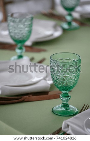 wedding decoration banquet hall in green style