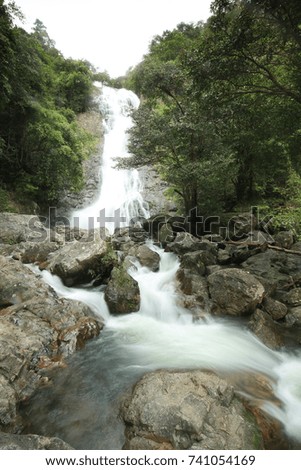 Waterfall in the forest,Sarika water fall,Nakorn nayok province,Thailand.
