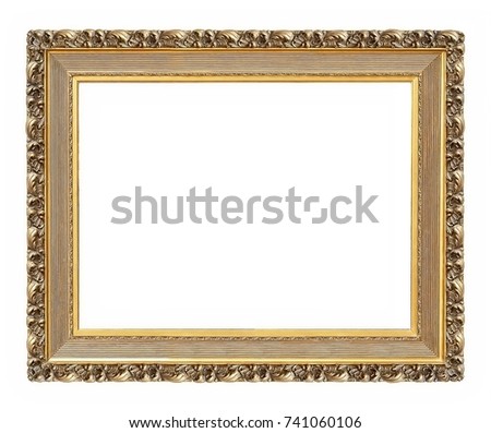  Golden frame for paintings, mirrors or photos