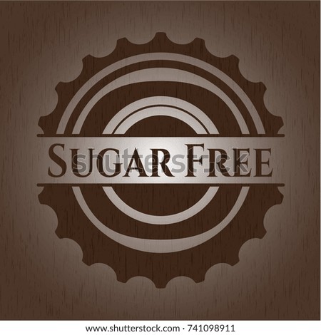 Sugar Free wood emblem. Retro