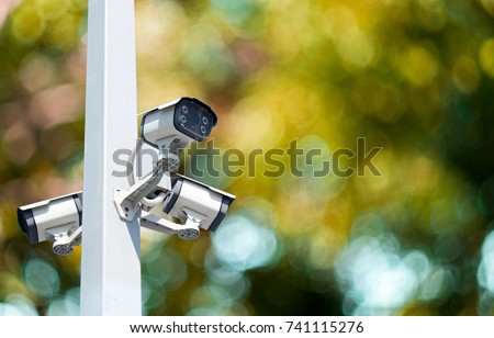 Multi-angle CCTV system background blast cipping path Royalty-Free Stock Photo #741115276