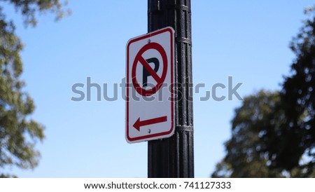 No Parking signpost