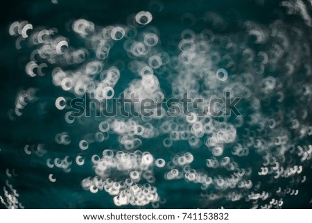 Natural bokeh blue water backgrounds.
