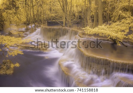 nature landscape infrared picture waterfall
