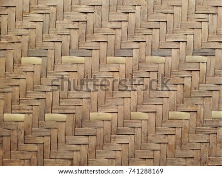 Beautiful handmade bamboo strips pattern in Nepal.