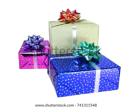 Tree Gifts with white background.