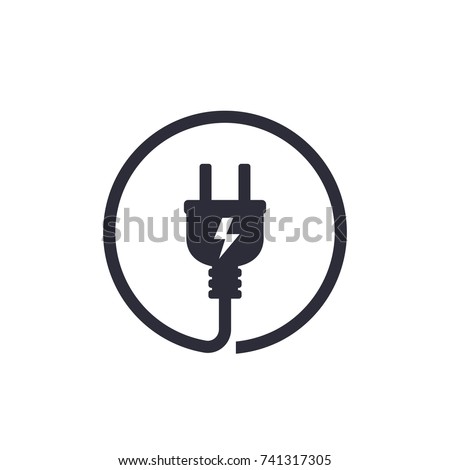 electric plug icon Royalty-Free Stock Photo #741317305
