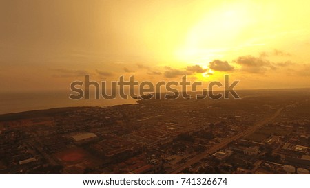 Aerial view of Sunset