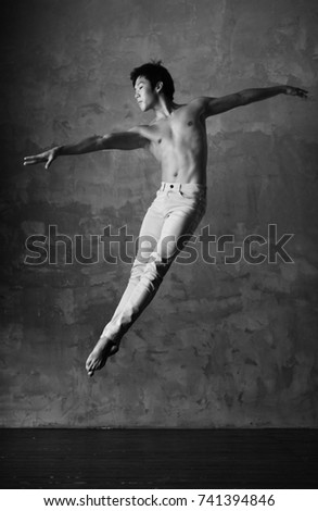 ballet dancer in white pants