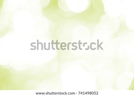 Yellow and green bokeh background from natural forest