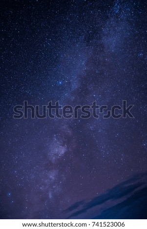 Milky Way and Stars in the Night Sky