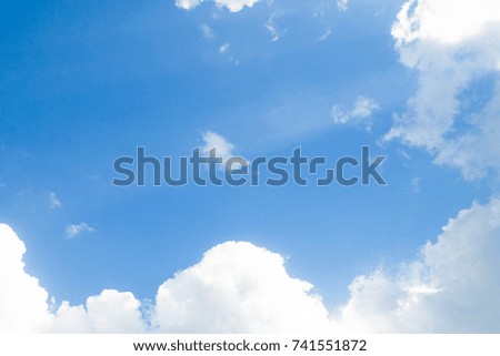 The sky in white clouds
