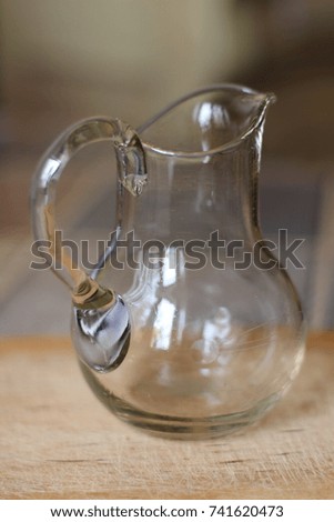glass milk jug