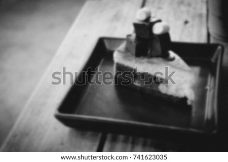 Cake motion blur background, black and white color tone