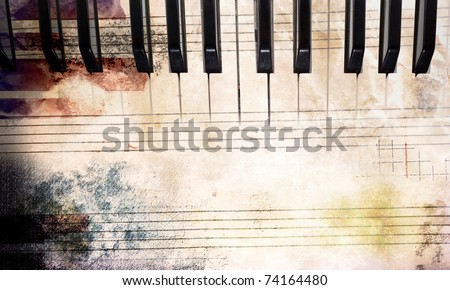 piano grunge background