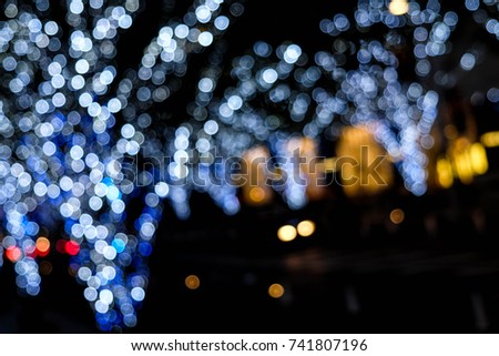 Blurry Christmas lights - Tokyo (Japan)