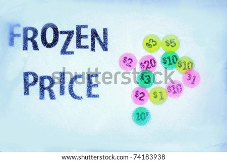 frozen price in the ice
