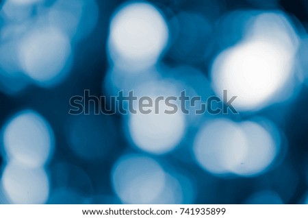 Blurred Lights on blue background