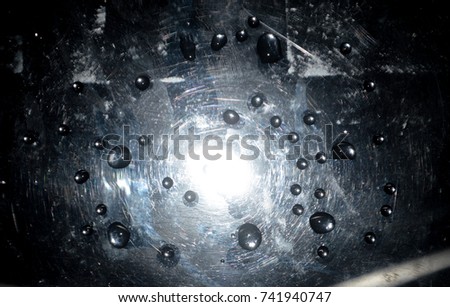 beautiful Abstract bokeh background ,blurred background,water on glass Similar to galaxy,colourful
