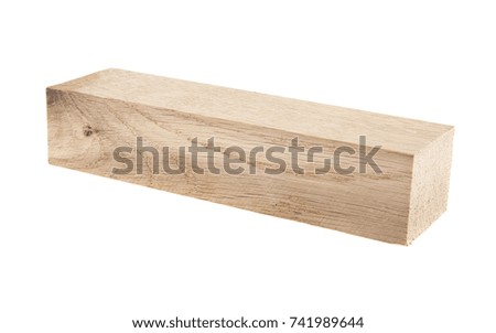 wooden board isolated on white background closeup