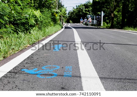 Bike lane, Bicycle sign or icon