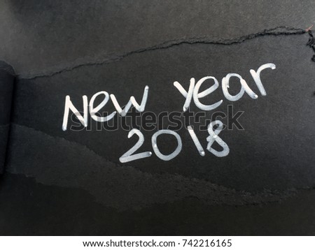 new year 2018 chalk wallpaper. cocnept new year 2018 background 