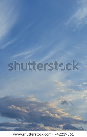 blue sky and white clouds, summer sky background 