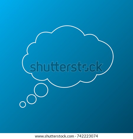 Chat cloud icon Royalty-Free Stock Photo #742223074