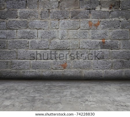 grunge interior,old brick wall