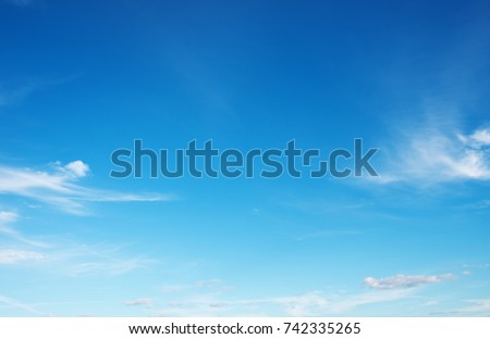 blue sky background with white clouds Royalty-Free Stock Photo #742335265