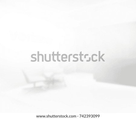 Abstract White Blur Interior Of The Background