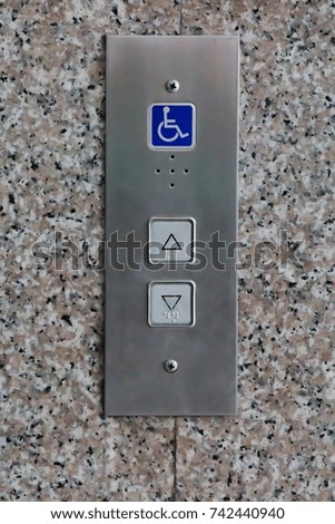 The disabled elevator press.   
