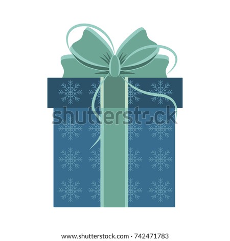 gift box with ribbon bow icon image 