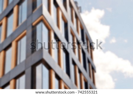 Blur office building with background