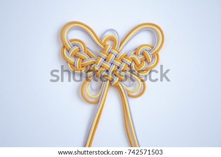 Hanamusubi; Japanese traditional knots with flower  and classical design