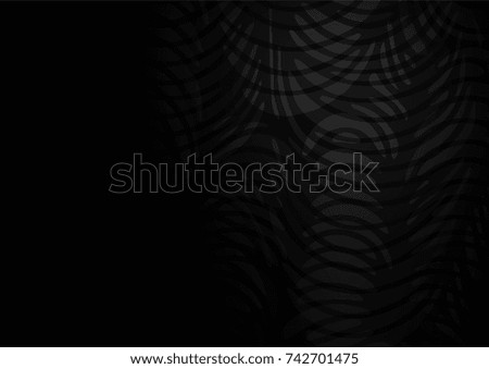 Dark Silver, Gray vector doodle blurred texture. An elegant bright illustration with lines in Natural style. The elegant pattern can be used as a part of a brand book.
