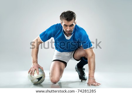 Young football player