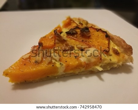 Slice of pumpkin Tarte