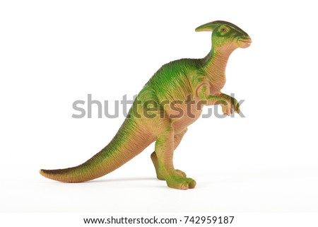 children's toy, dinosaur isolated on white background