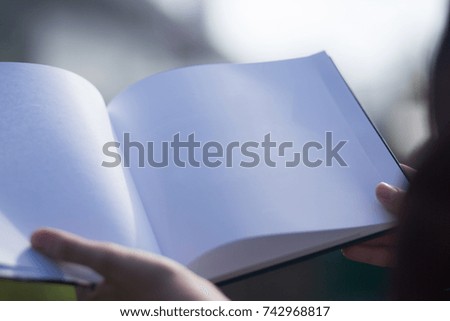 open book / white sheets of books / book clipart