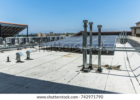 Solar panels and ac units