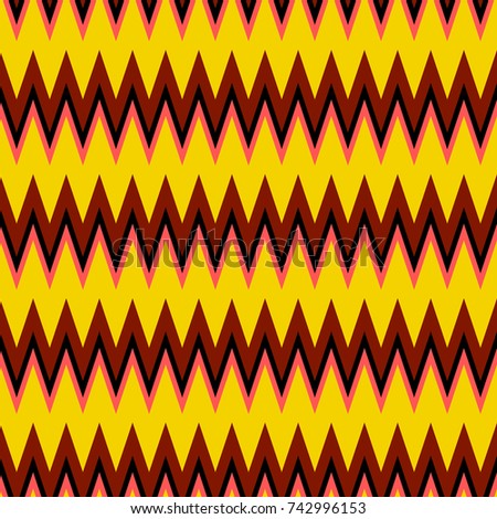 Abstract zigzag lines seamless pattern. Vector illustration.