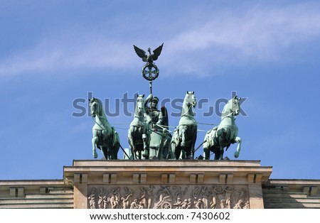 Berlin: Statue on top of the Brandenburger Tor