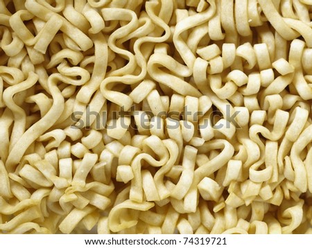 Instant noodles. Texture. Close up.
