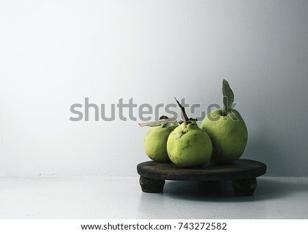 Chinese quince Royalty-Free Stock Photo #743272582