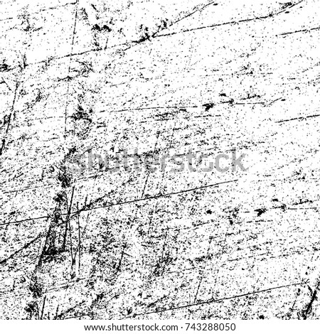 Vector black and white grunge background from stains and cracks