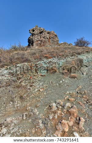 Karadag, landscapes of the Crimea Peninsula.