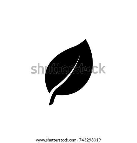 leaf icon, leaf icon vector, in trendy flat style isolated on white background. leaf icon image, leaf icon illustration